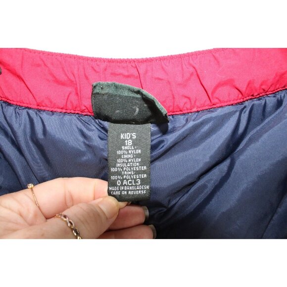 LL Bean Red Nylon Polyester Lined Insulated Pants Size 18 - Picture 8 of 10